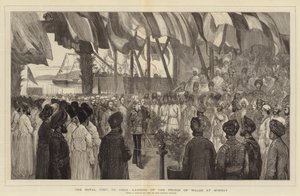 Het Koninklijk Bezoek aan India, Aankomst van de Prins van Wales in Bombay